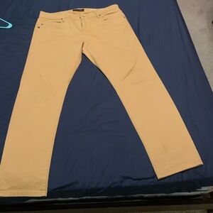 The brand name is liver pool ( Los Angeles ) size 38/32 ( cotton )  color beige